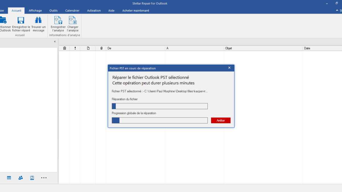Comment réparer un fichier Outlook PST endommagé avec Stellar Repair for Outlook ?