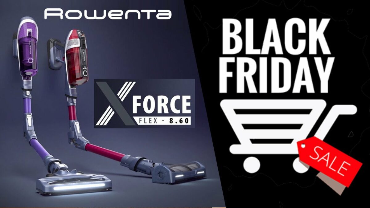 Soldes Black Friday Rowenta XForce Flex 8.60 Allergy : Aspirateur sans fil pliable