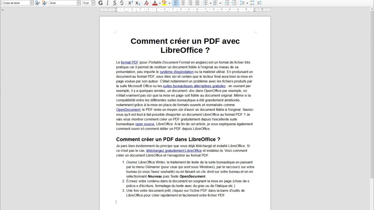 Comment créer et éditer des PDF avec LibreOffice ?