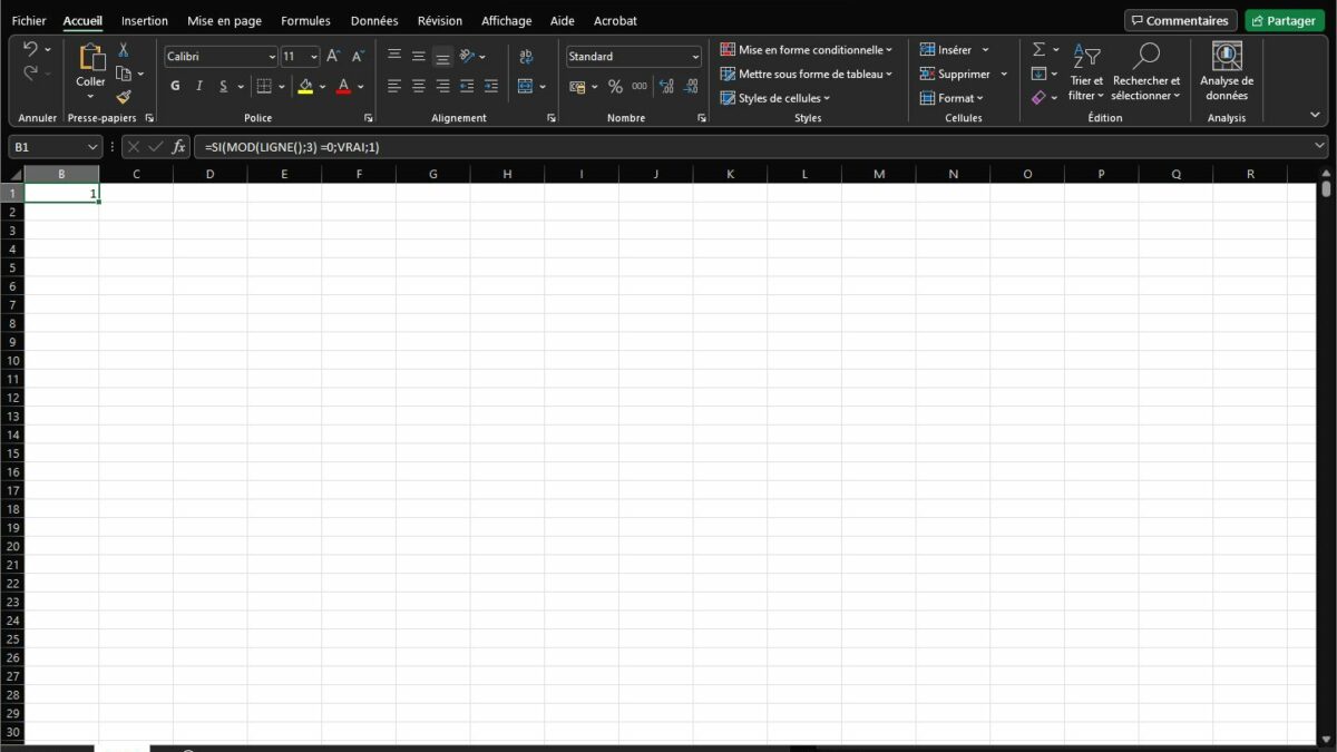 Copiez des milliers de lignes de formules sans faire glisser la poignée vers le bas (Excel/Tableur)