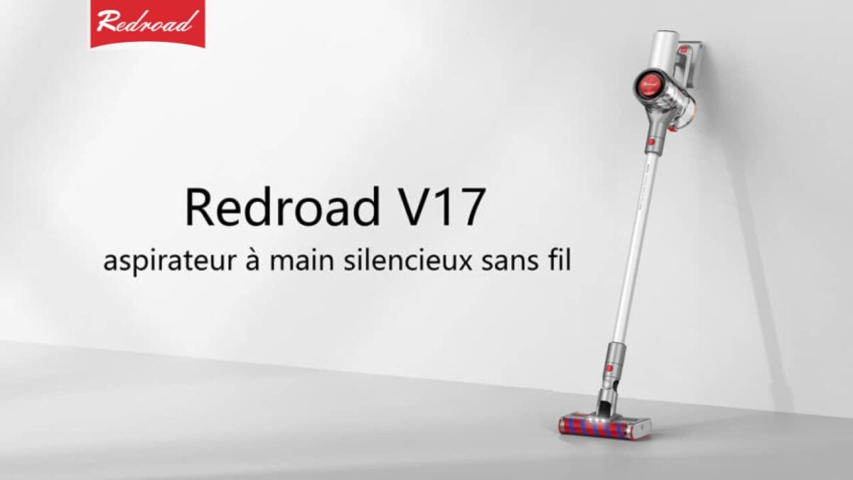 RedRoad V17 : Aspirateur à main sans fil silencieux multifonctionnel