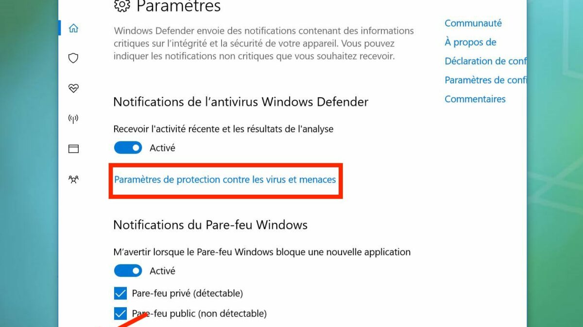 Comment activer l’antivirus Windows Defender ?