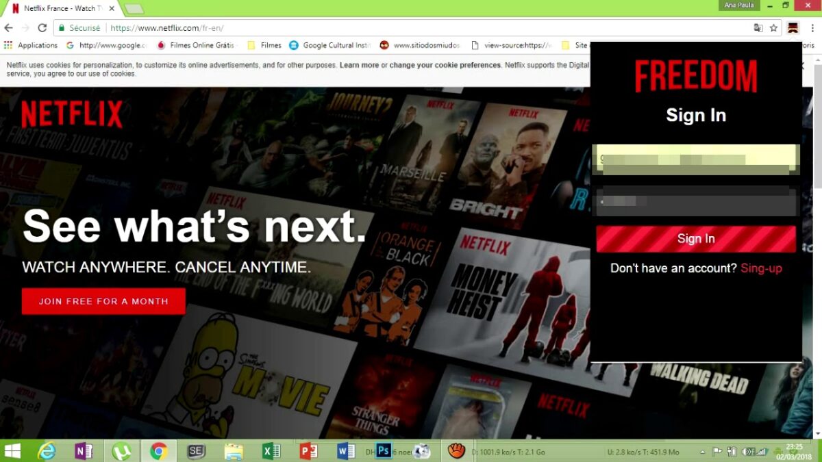 Comment avoir Netflix US gratuitement ?
