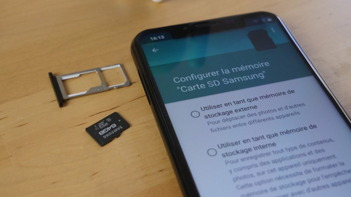 Comment déplacer stockage interne vers carte SD Android ?