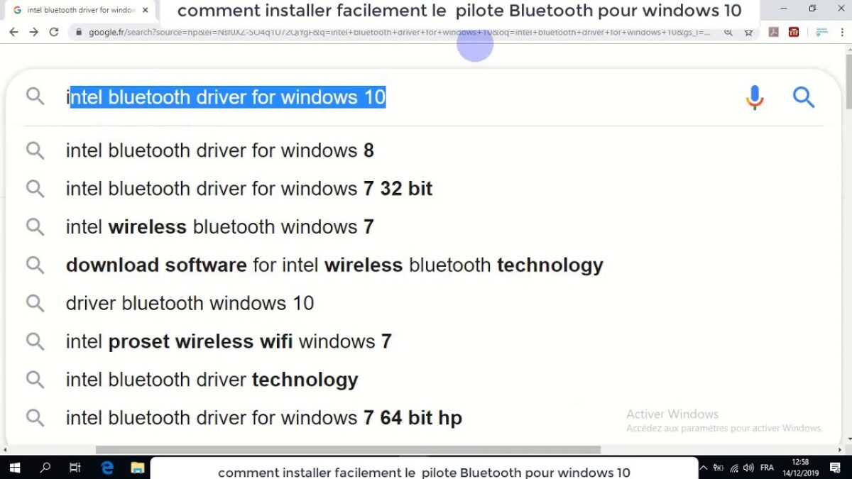 Comment installer Bluetooth sur Window 10 ?