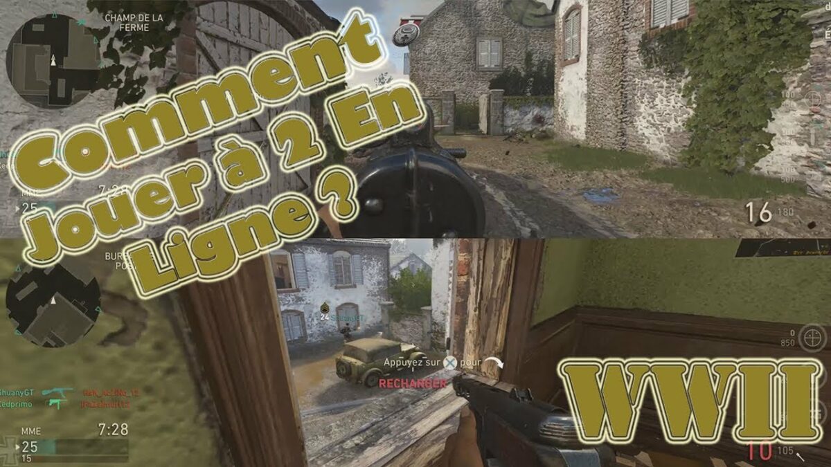 Comment jouer en ligne en écran scinde sur ww2