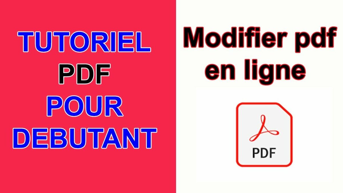 Comment modifier document PDF gratuit ?