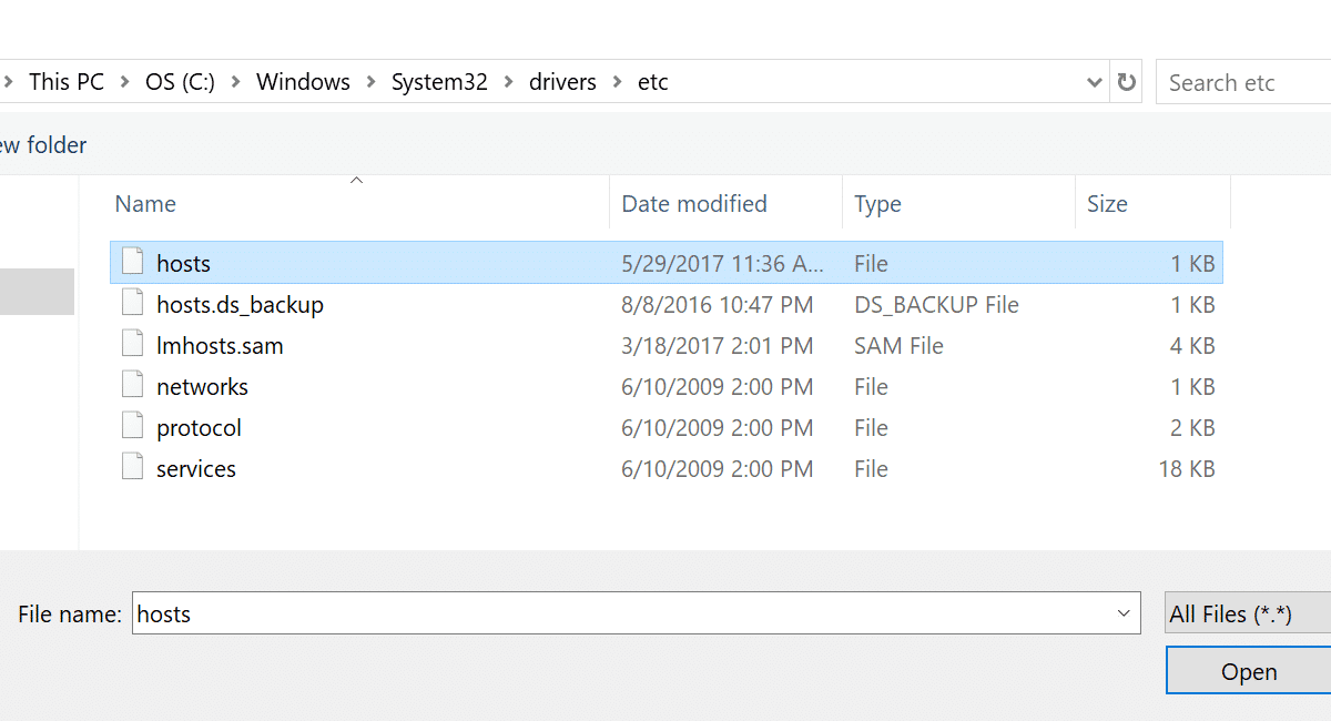 Comment modifier le fichier host ?