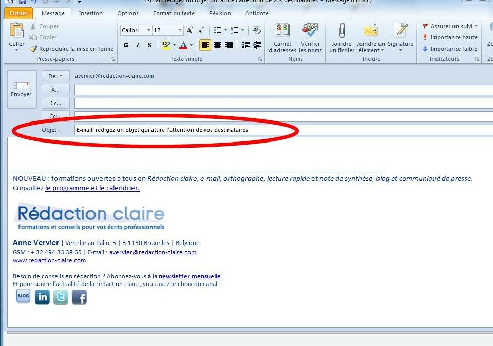 Comment modifier l'objet d'un mail envoyé Gmail