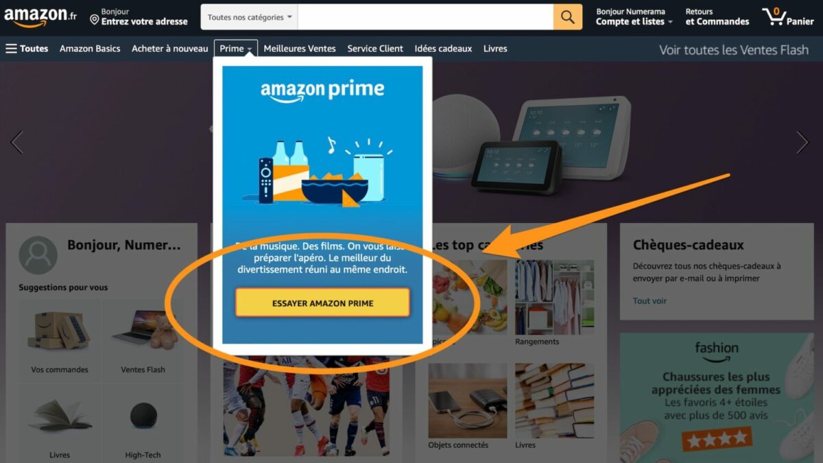 Comment regarder Amazon Prime sans abonnement ?
