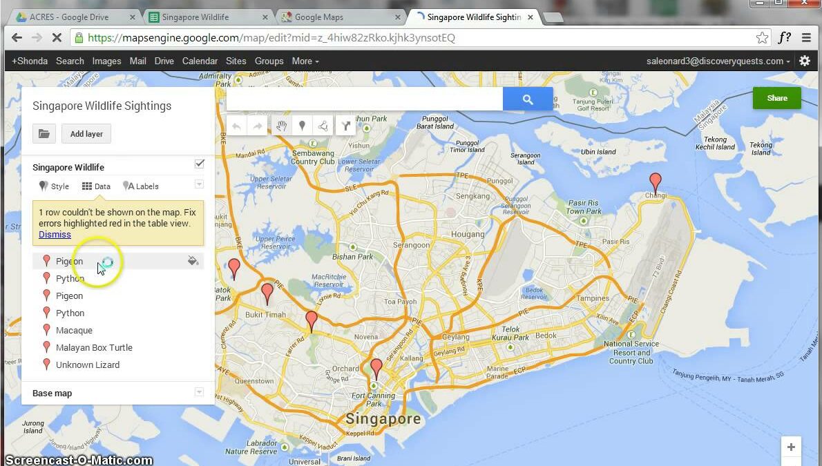 How do I import a route into Google Maps?