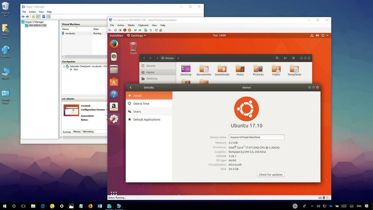 How do I run Ubuntu on a virtual machine Windows 10?