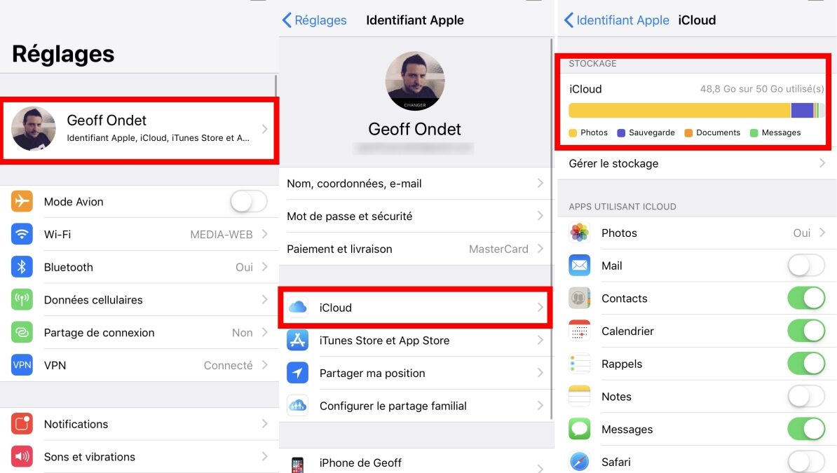 Où sont stockés les messages WhatsApp