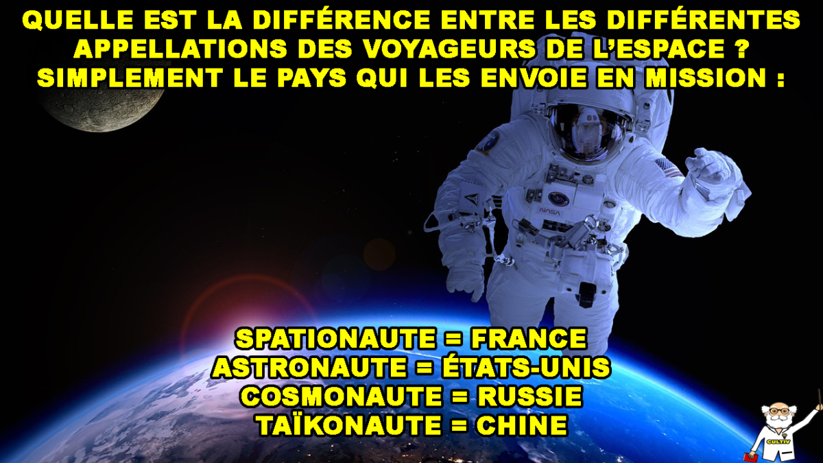 Quelle est la différence entre un astronaute et un cosmonaute ?