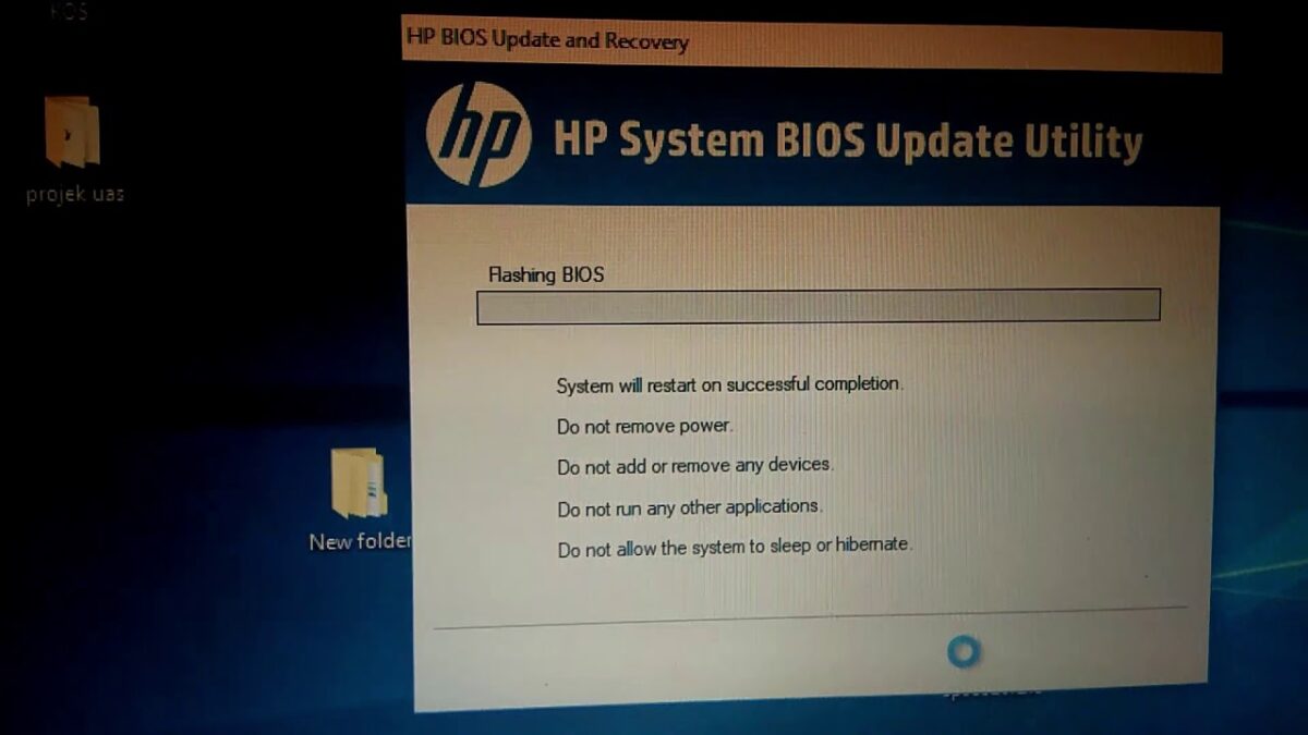 What does a BIOS update do HP?