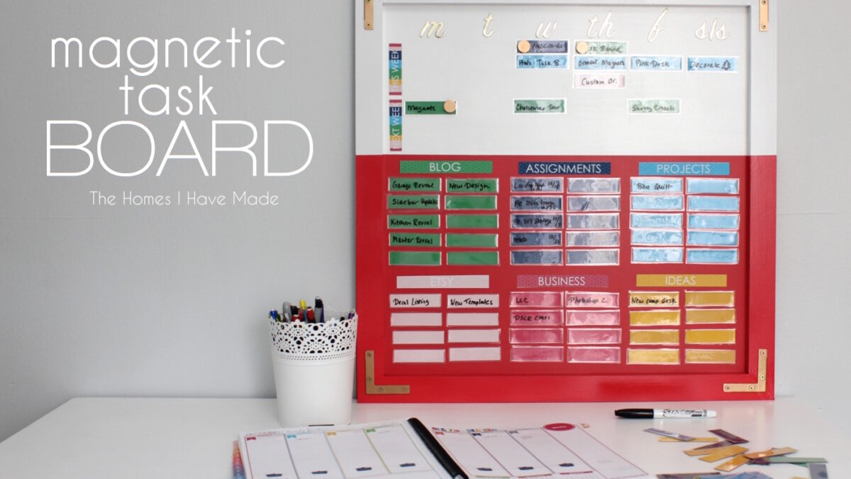 What is task board made of?